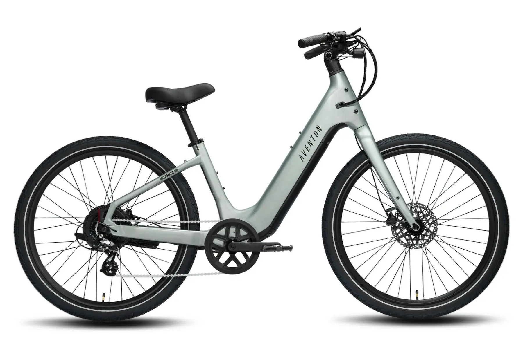 Anvil Aventon Pace 5 REC step-through electric bike, side view