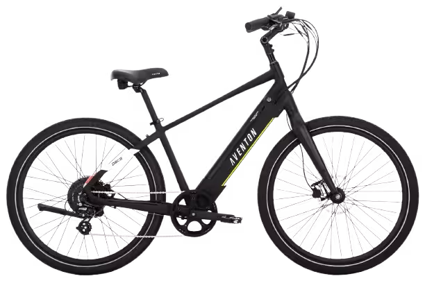 Aventon Pace 500.3 electric bike finished in Black: side view