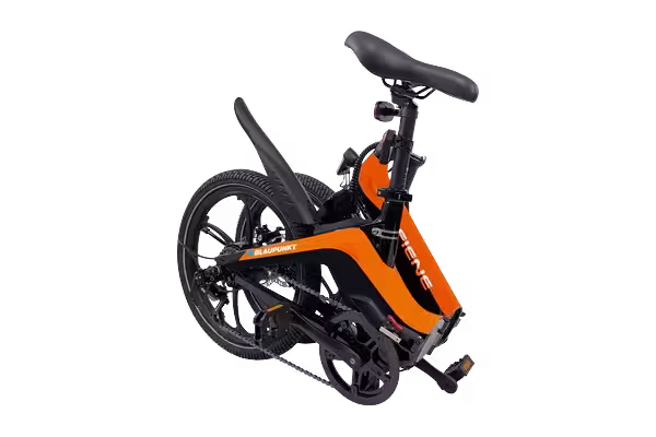 Blaupunkt Fiene folding electric assist ebike: folded-view 1