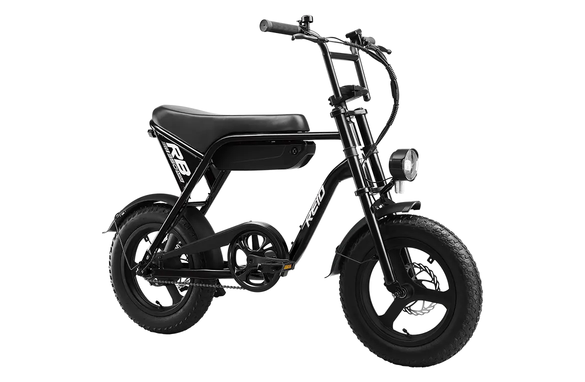 Reid RB350 Mini MY26 electric bike in Black, side view