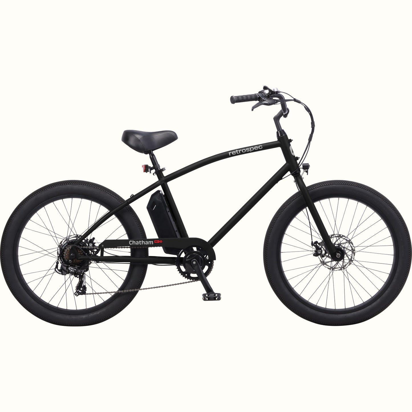 Retrospec Chatham Rev 3 step-over electric cruiser in Matte Black